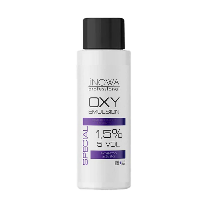Окислювальна емульсія для фарбування волосся jNOWA Professional OXY Emulsoin 1.5% (5 Vol), 90 мл